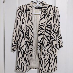 Brand New Zara Animal Print Blazer